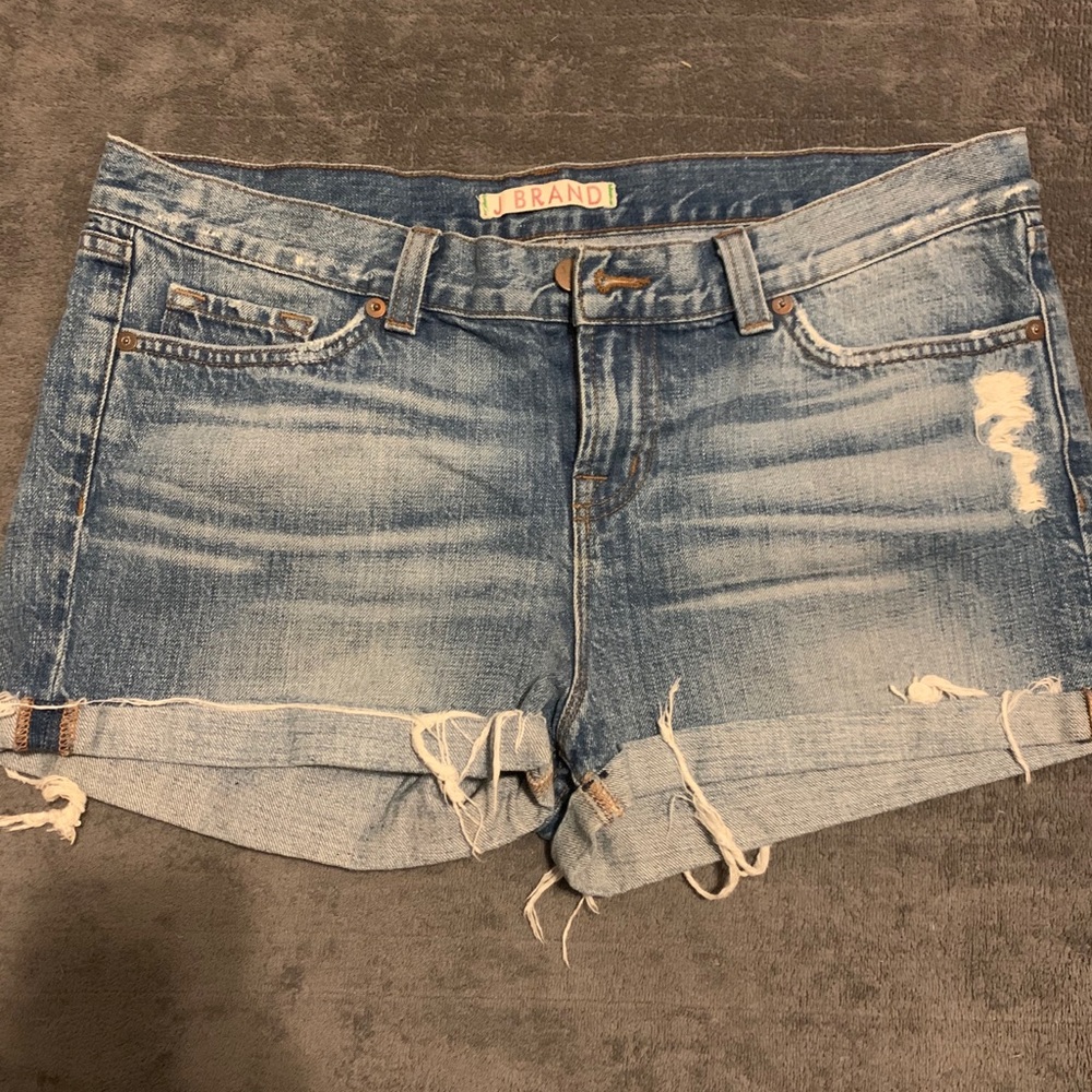 J brand distressed shorts